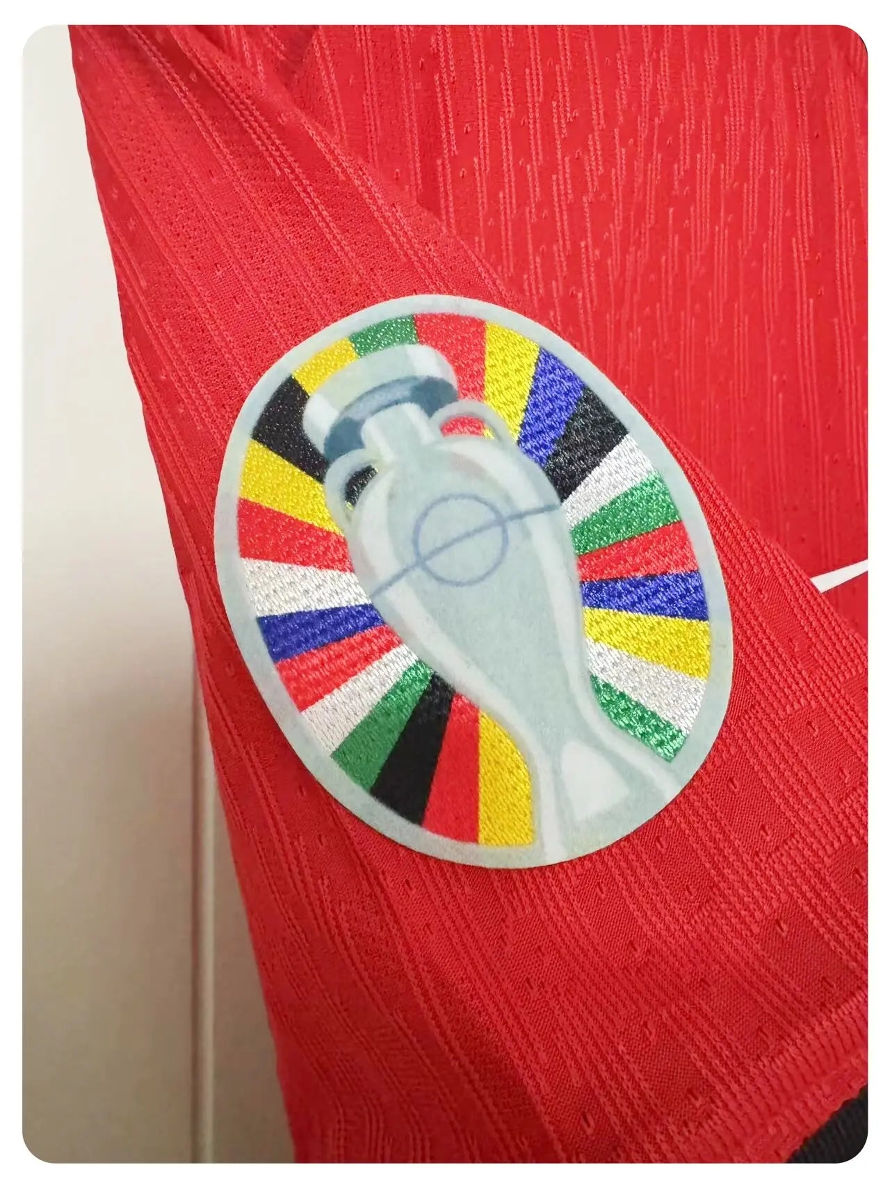 CRISTIANO RONALDO | PORTUGAL 2024 HOME DISPLAY JERSEY | PRINTED SIGNATURE (SIZE L) Fan Signature Co.